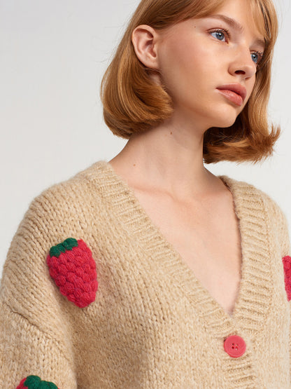 Strawberry Cardigan