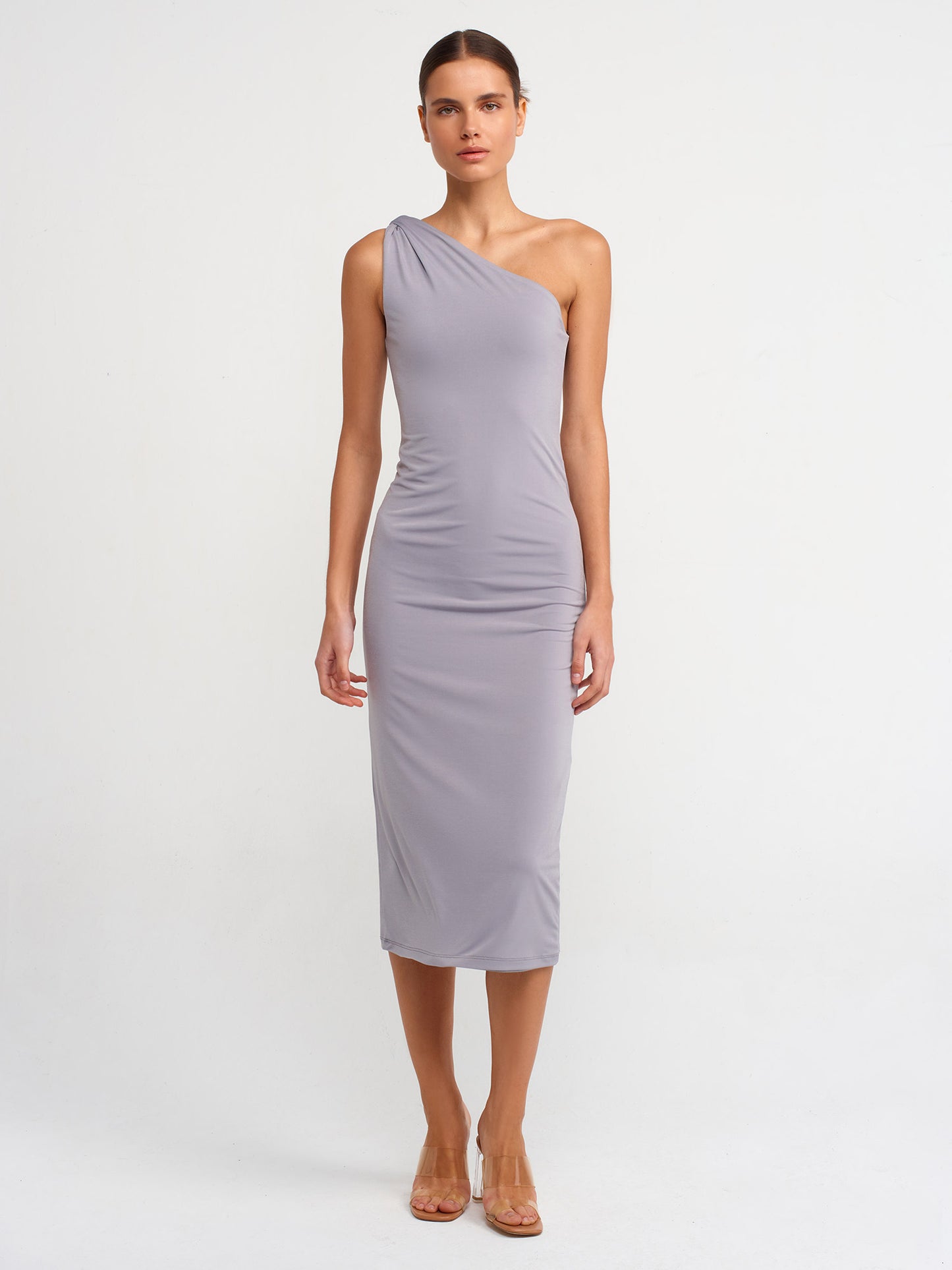 One Shoulder Midi Dress