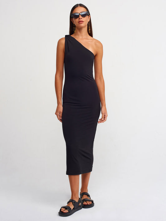 One Shoulder Midi Dress