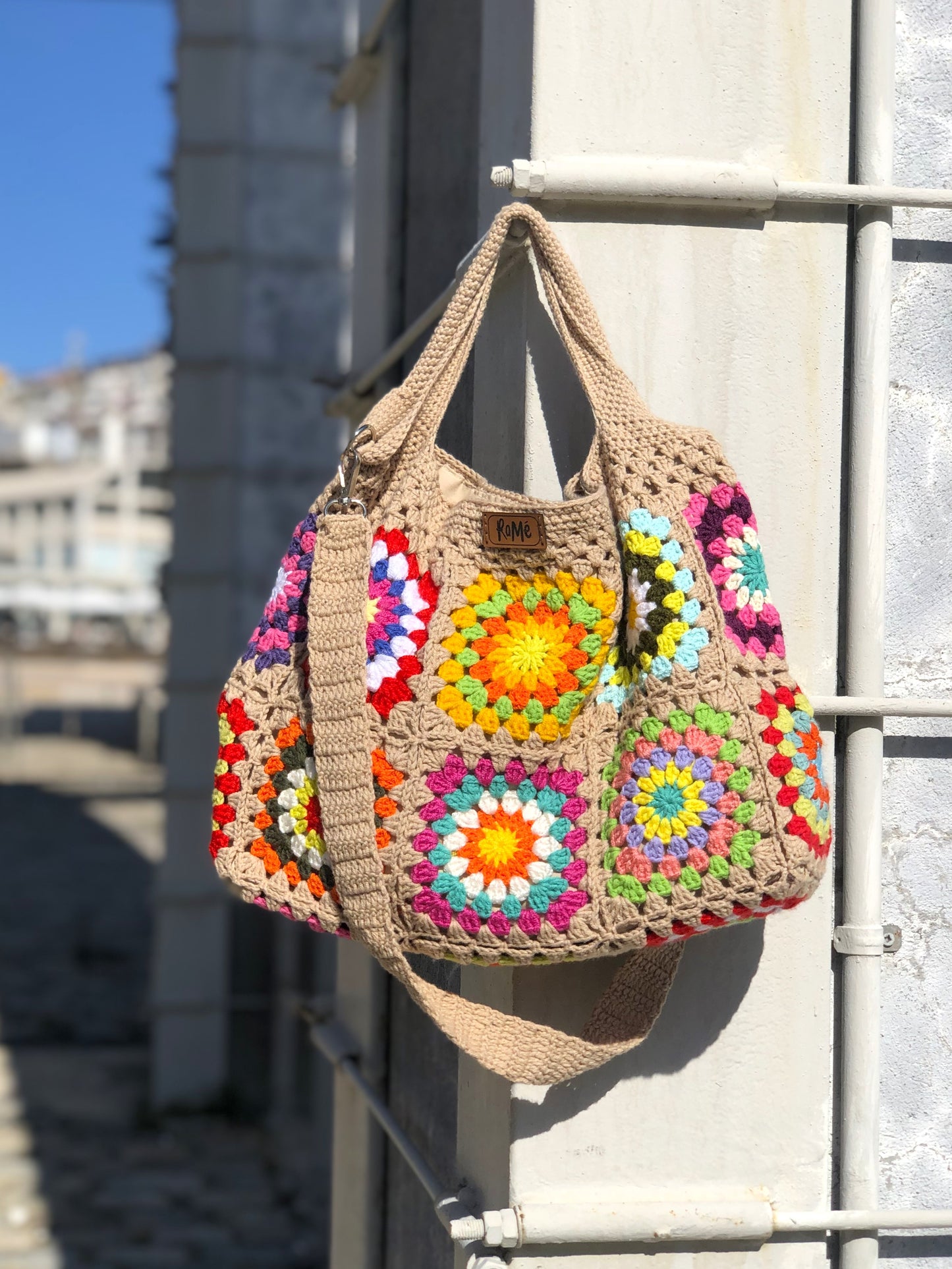 Handmade Granny Square Bag