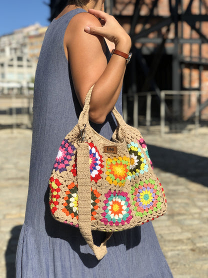 Handmade Granny Square Bag