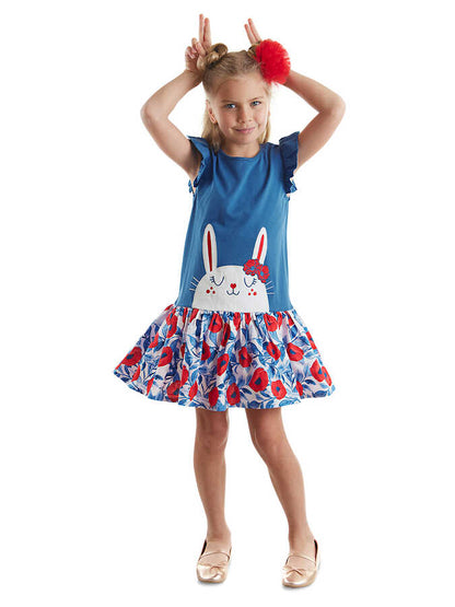 Cute Bunny Frilled Dress - Kids