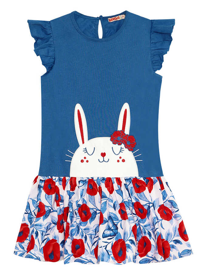 Cute Bunny Frilled Dress - Kids