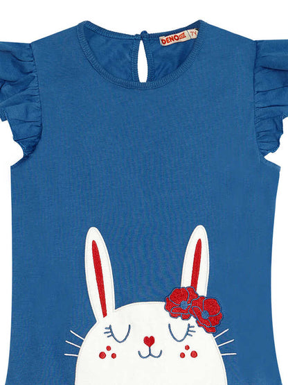 Cute Bunny Frilled Dress - Kids