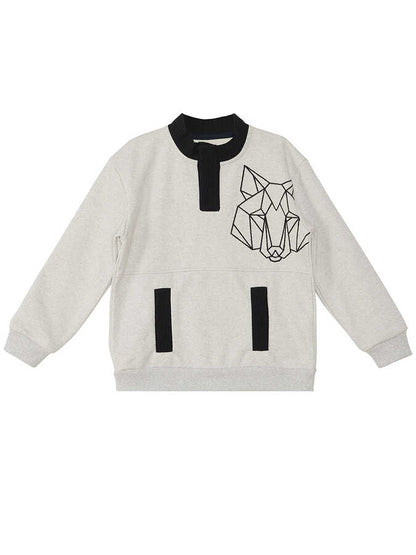 Wolf Grey Sweatshirt - Kids - Teens